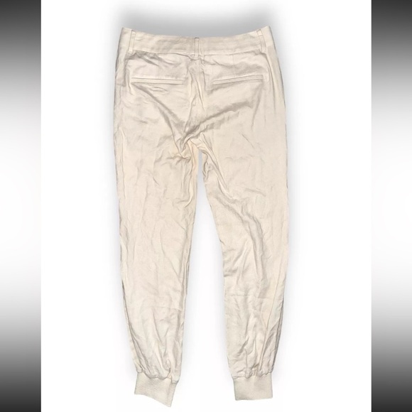 Vince Cream Dress Ankle Joggers Pants Viscose Sz 8 - Picture 1 of 6